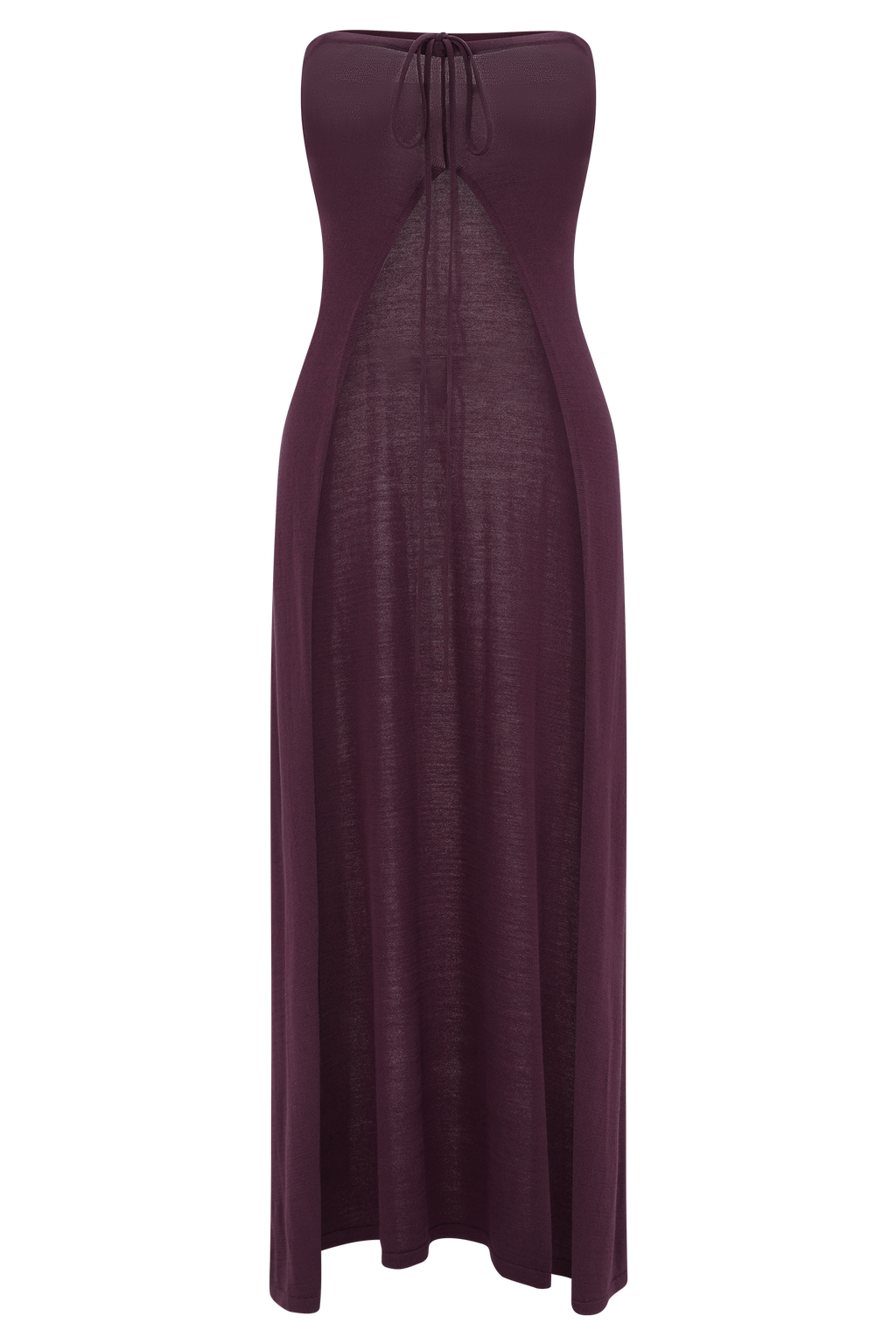 Marimae Long Knit Top - Plum