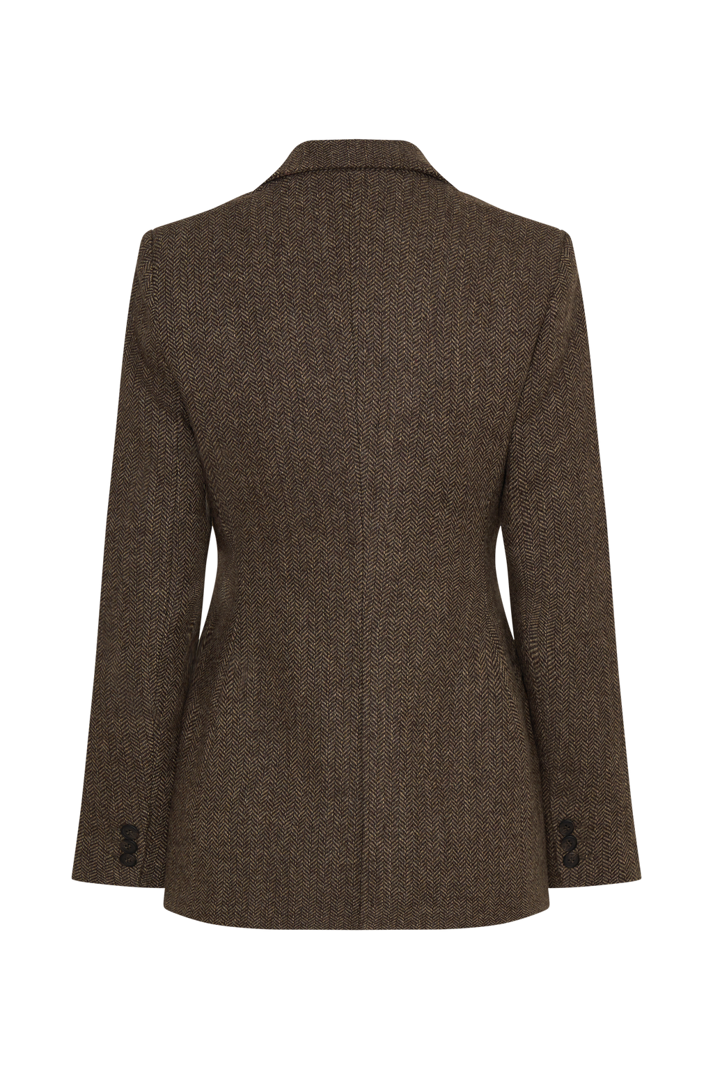 Romy Structured Blazer With Hardware - Herringbone