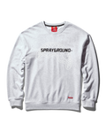 SPRAYGROUND PULLOVER CREW NECK SWEATSHIRT (LT GREY)
