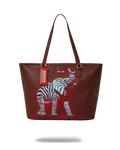 ZEBRA ELEPHANT RON ENGLISH COLLAB TOTE