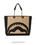 RAFFIA PALM TOTE