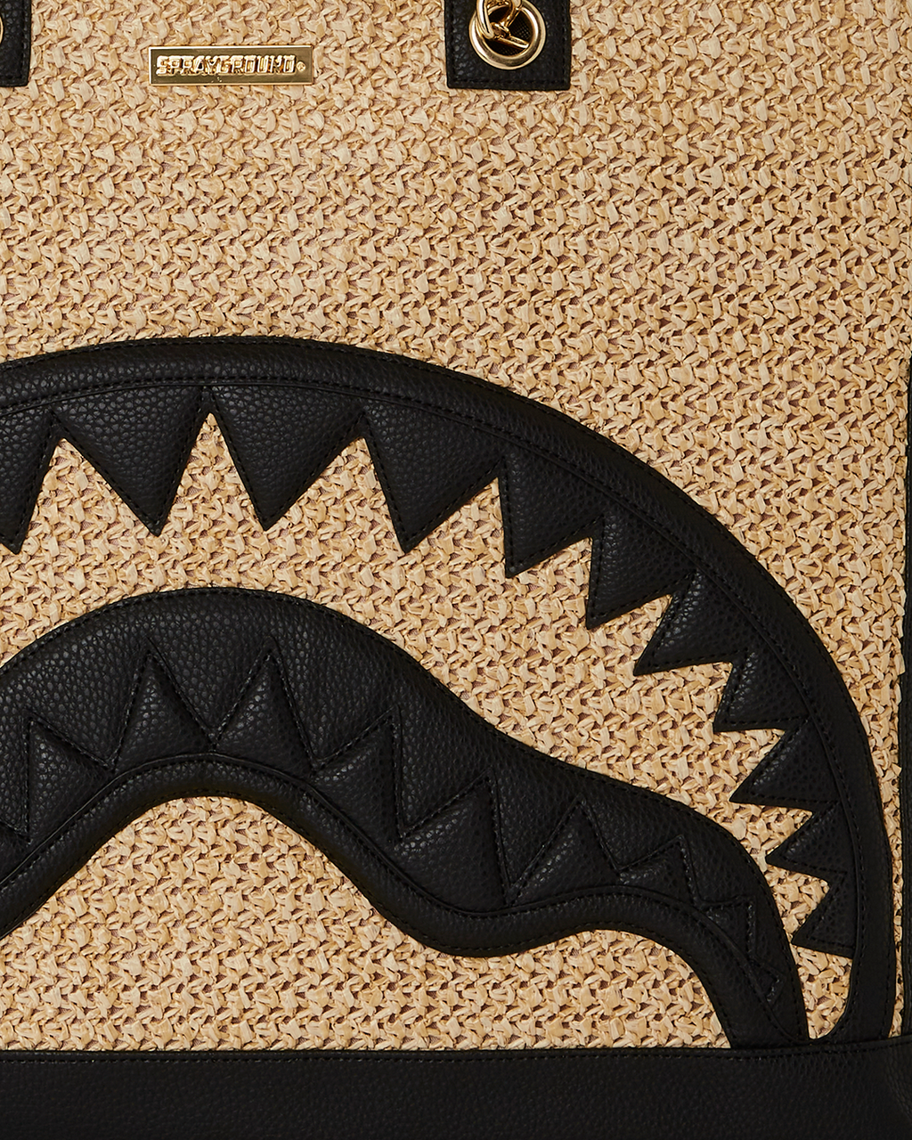 RAFFIA PALM TOTE