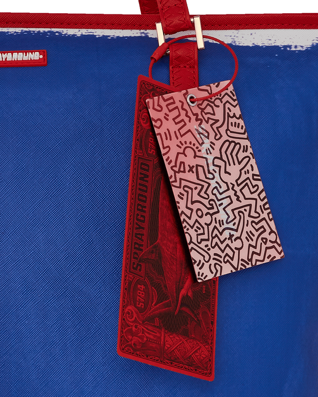 KEITH HARING THE BIG BLUE PURSE ART TOTE