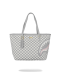 KNIT SHARKS IN PARIS IN CREAM TOTE