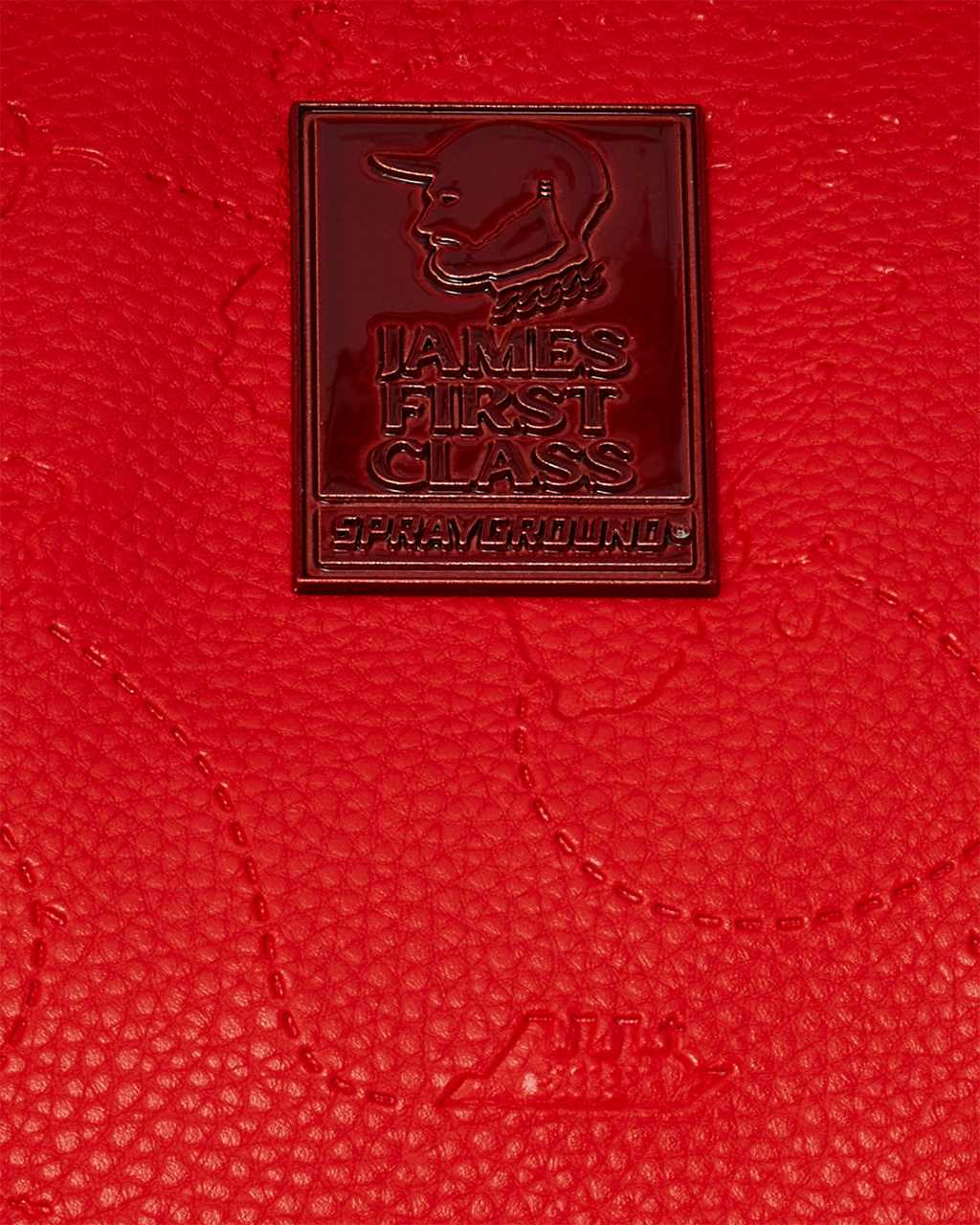 JAMES FIRST CLASS RUBY RED PYRAMID LARGE DUFFLE