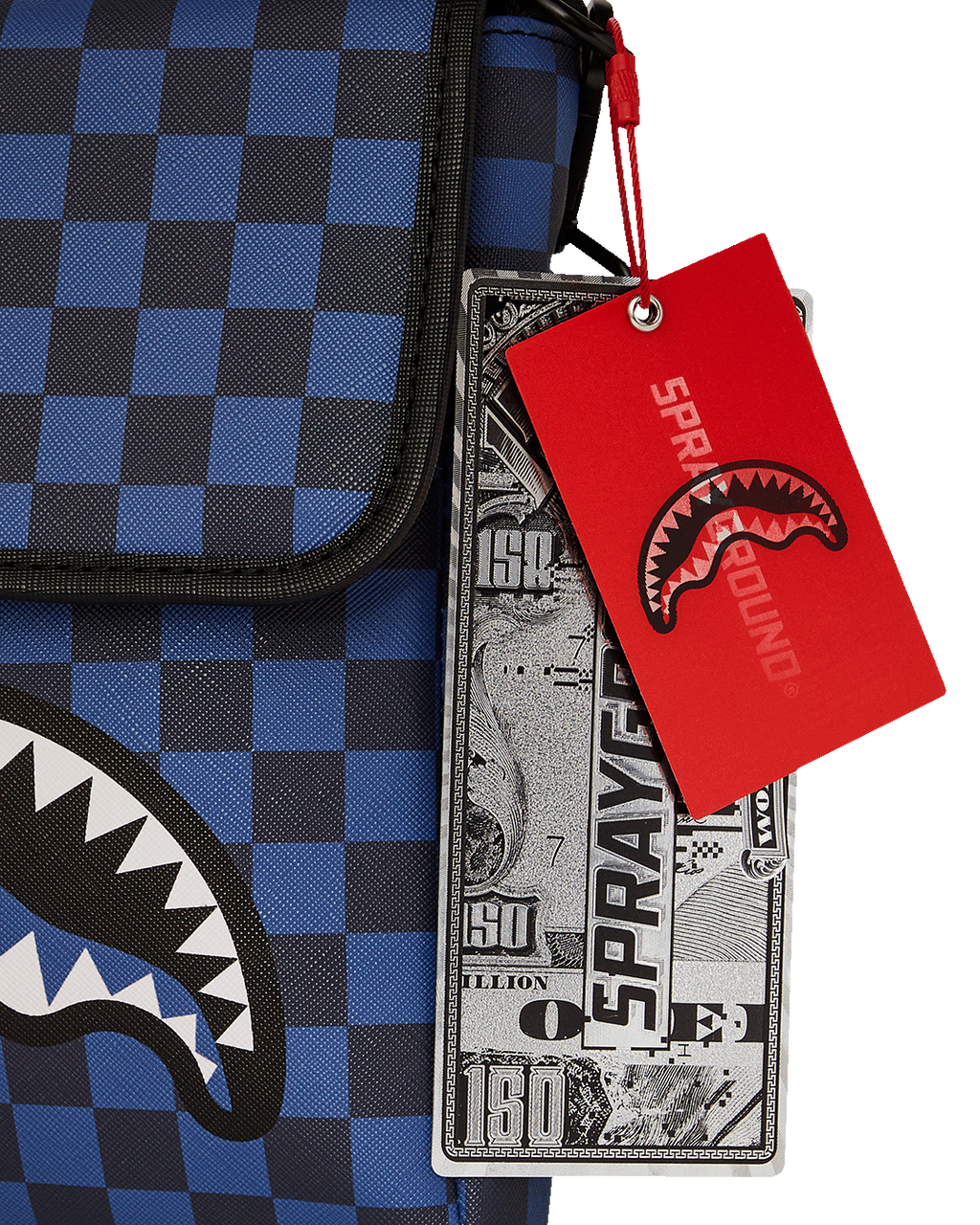 MIDNIGHT MAGIC SHARKS IN PARIS MESSENGER SLING BAG