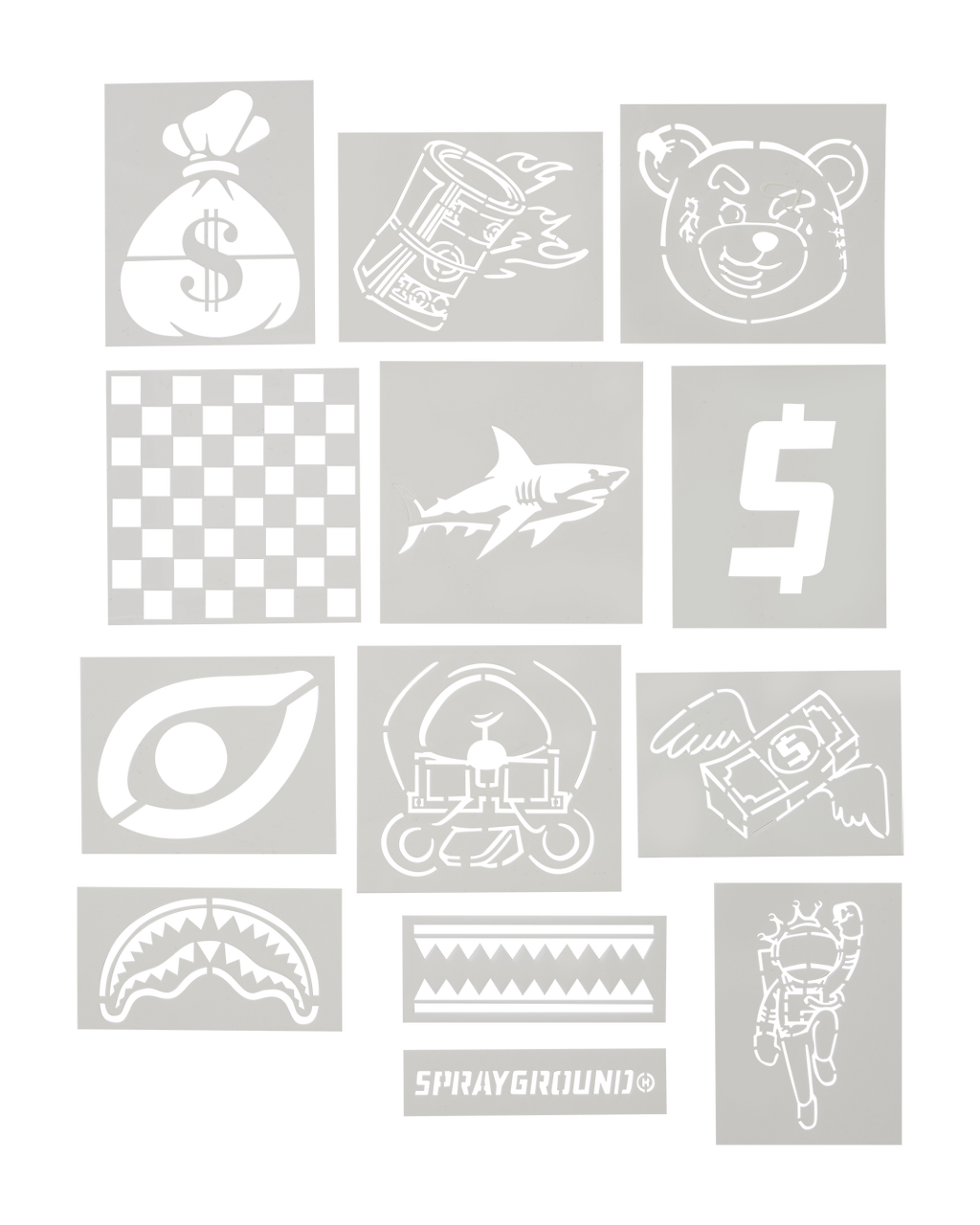 GRAFFITI ARTIST - DESIGN YOUR OWN BACKPACK - 9 STENCILS INCLUDED